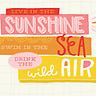 Sunshine, Sea, and Air Collage - Collage