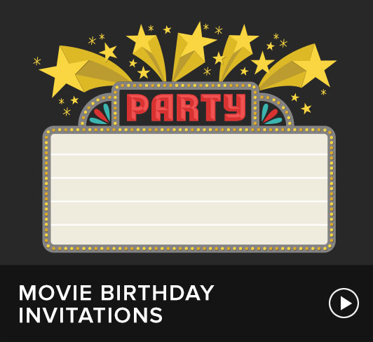 Movie Birthday Invitation