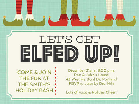 Christmas Invite Elf Fun