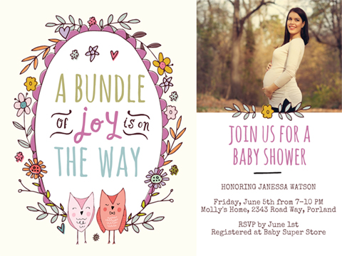 A Bundle of Joy  -  Smilebox Baby Shower  Invitation  