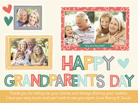 Colorful Grandparents Collage  -  Smilebox Grandparent’s Day  Collage