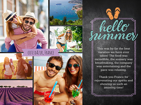 Hello Summer Collage  -  Smilebox Summer Collage