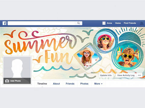 Colorful Summer Facebook  -  Smilebox Summer Facebook cover
