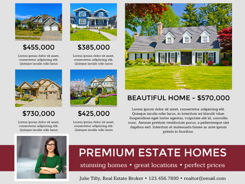 Real Estate flyer - Multiple Property Listings