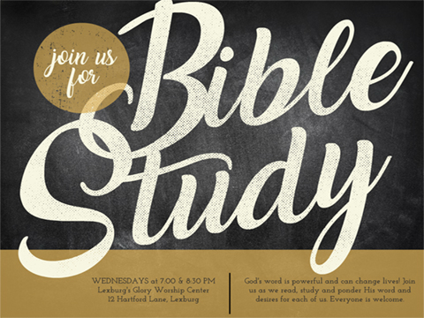 church flyer - Bible Study