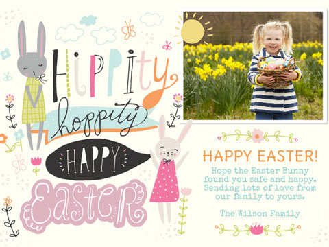 Easter greeting - Hippity Hoppity