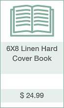 6x8 Linen Hard Cover Book